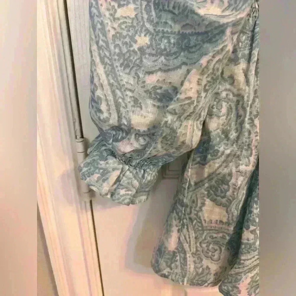 Faithfull the Brand Linen Babydoll Blouse Size 2 - Picture 2 of 5